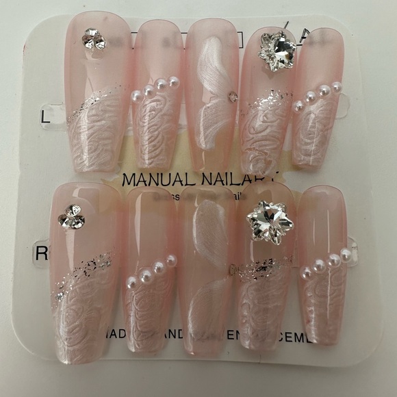 Handmade press on nails bundle of four sets size large - Picture 2 of 13